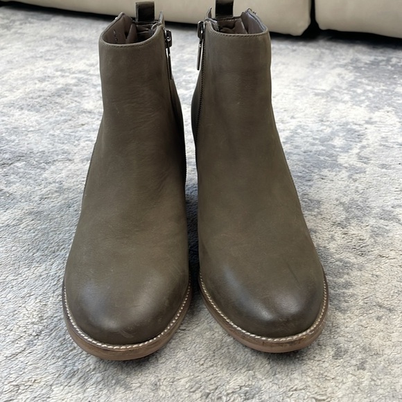 Aqua College Nancy Nubuck Waterproof Heeled Ankle Boots Booties Sz 11 - Picture 3 of 16